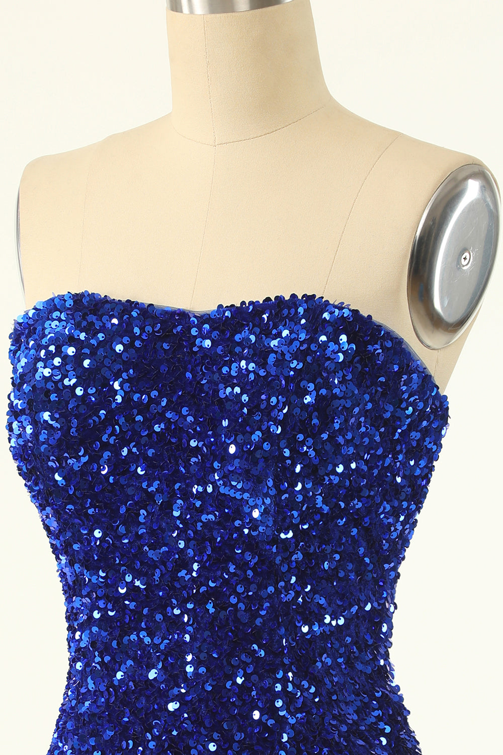 Royal Blue Sweetheart Sequins Tight Homecoming Dress