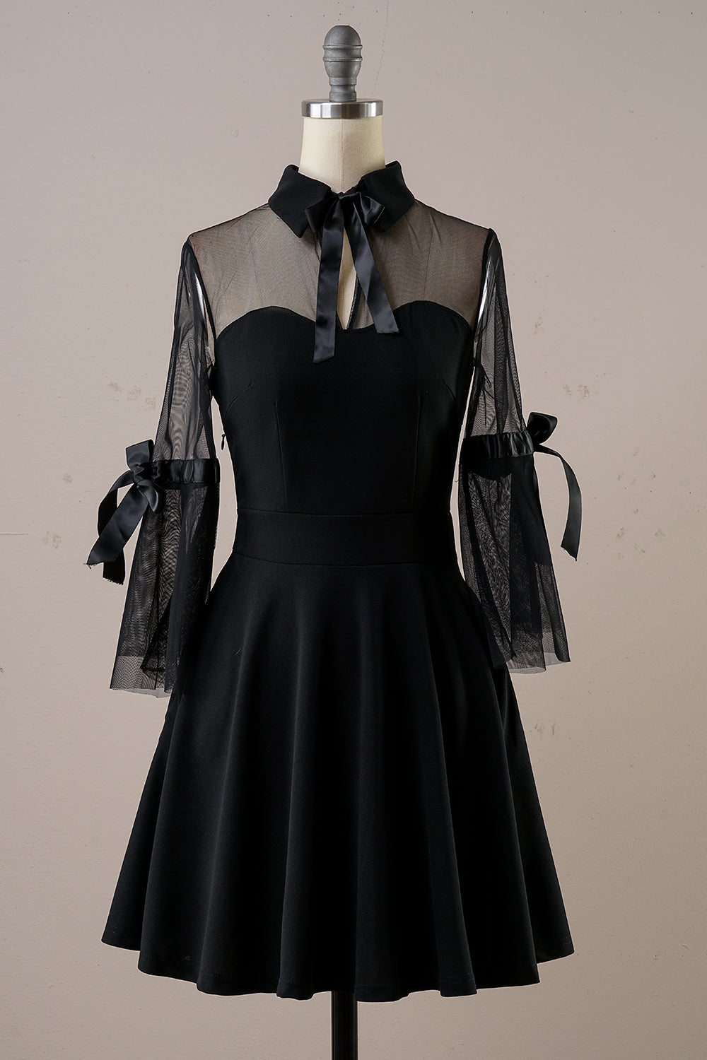 Black Halloween Vintage Dress