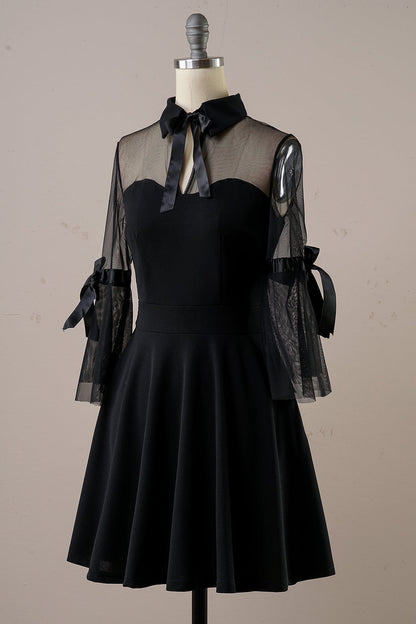 Black Halloween Vintage Dress