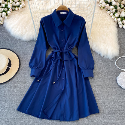 Cute A Line Shirt Dress Fashion Girl Dress  10705