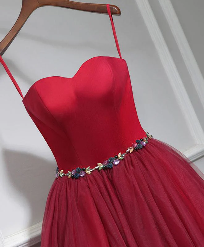 Cute sweet neck short prom dress, formal dresses, mini dresses gh881