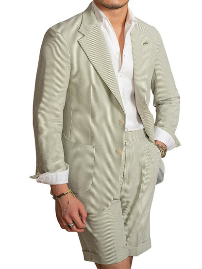 Men's Tailored Fit Single Breasted Two-buttons 2 Pieces Wedding Suits