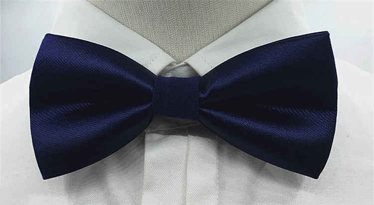 Men's Solid Colored Bow Tie Fashion Work Wedding Formal Classic Retro Bow