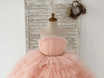 Ball-Gown/Princess Tulle Knee-length Flower Girl Dress