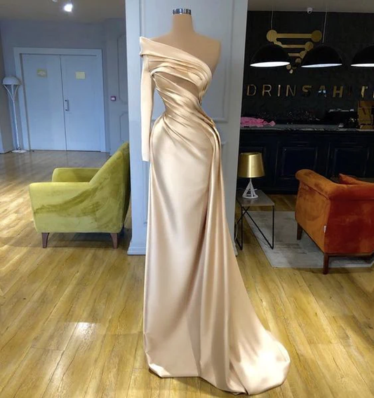 Champagne Prom Dresses, Formal Evening Bridesmaid Dresses gh2097