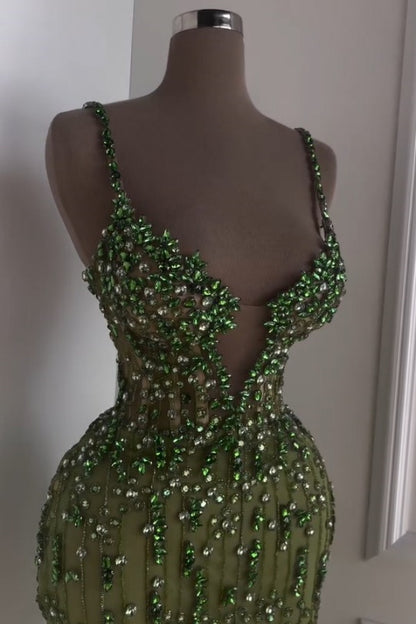 Luxurious Beaded Green Sweetheart Prom Dress ZT0165