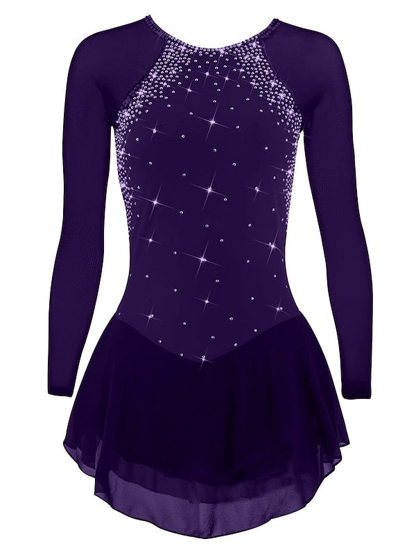 Figure Skating Dress Women's Girls' Ice Skating Dress with Classic Crystal/Rhinestone