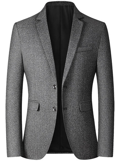 Men's Tailored Fit Single Breasted Two-buttons Blazer Jacket