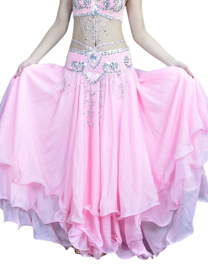 Belly Dance Skirt Draping Tier Women's Training