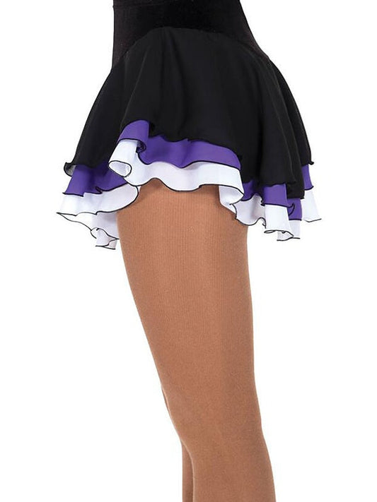 Figure Skating Dress Women's Girls' Ice Dancewear Spandex Patchwork High Elasticity Ice  Skating Skirt