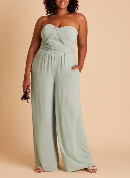 Jumpsuits Halter Floor-length Long Bridesmaid Dresses