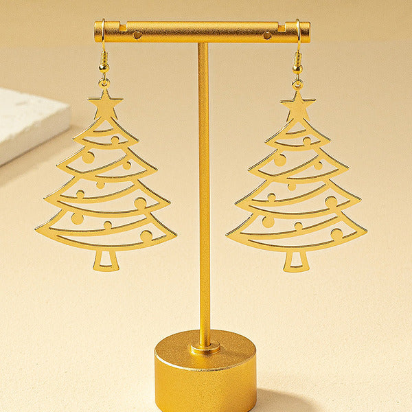 Women's Christmas Tree Alloy Earrings