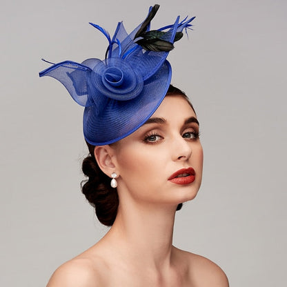 Kentucky Derby Hat Fascinators Headpiece with Feather