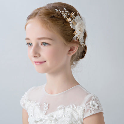 Pretty /Unique Fashionable Flower Headpiece/Barrettes with Pearl