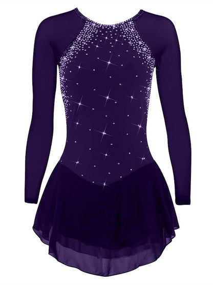 Figure Skating Dress Women's Girls' Ice Skating Dress with Classic Crystal/Rhinestone