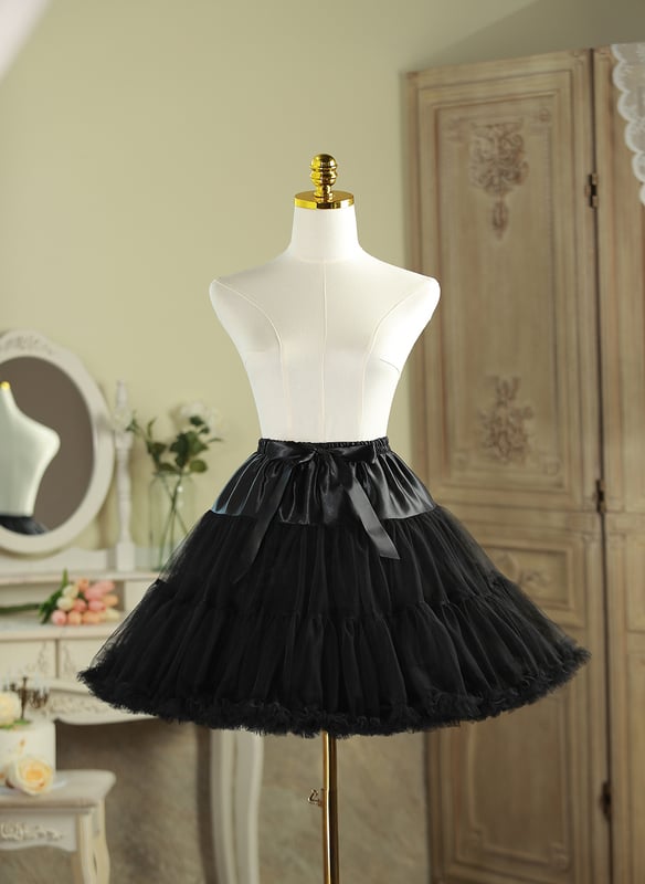 A-Line Slip Lace/Satin 3 Tiers Petticoats