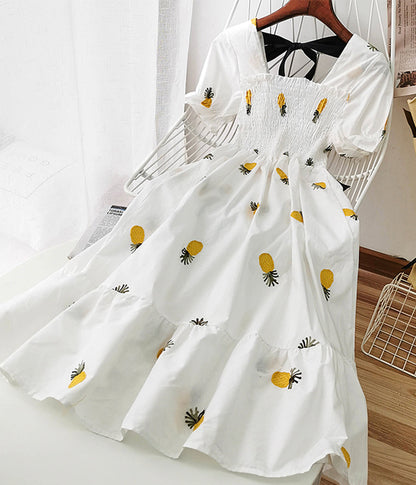 Cute A line fruit dress fashion girl dress  1237