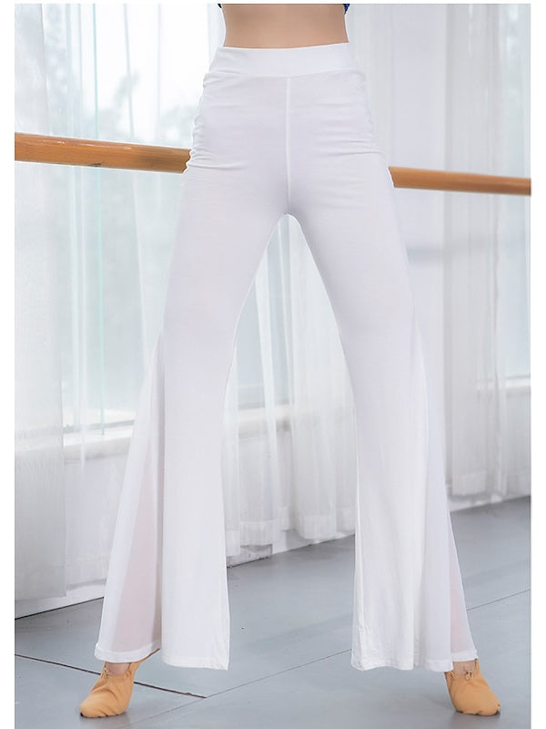 Women's Latin Dance Pants Split Joint Long Sleeve Modal Dance Basic