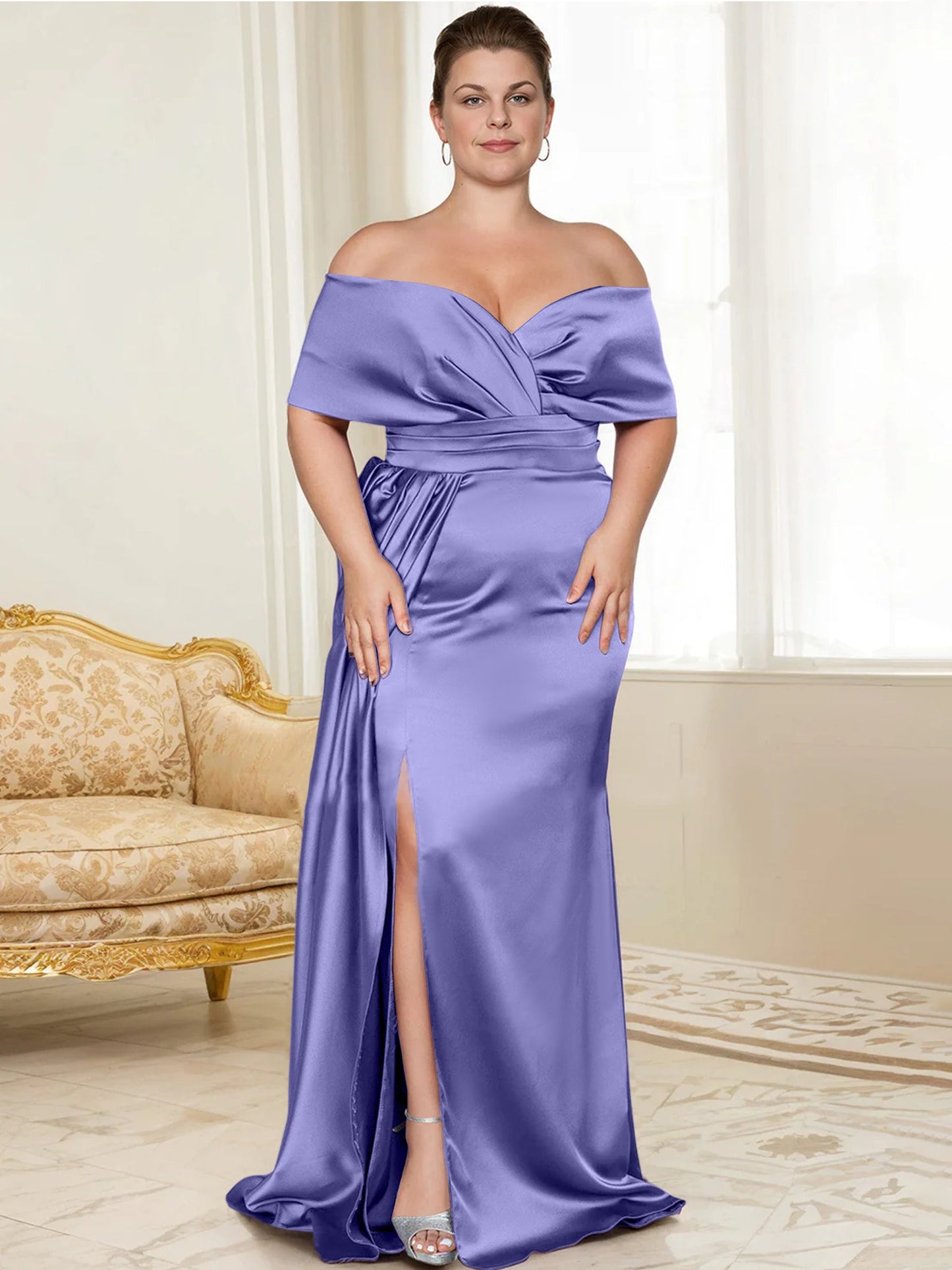 Trumpet/Mermaid Off-the-Shoulder Mother of the Bride Dresses