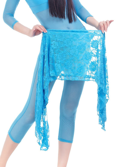 Belly Dance Hip Scarf Lace Women's Training Chiffon