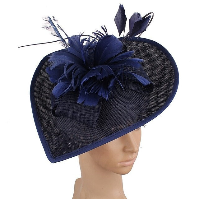 Unique Polyester Wedding Tea Party Fascinators  Feather Bowknot Headpiece