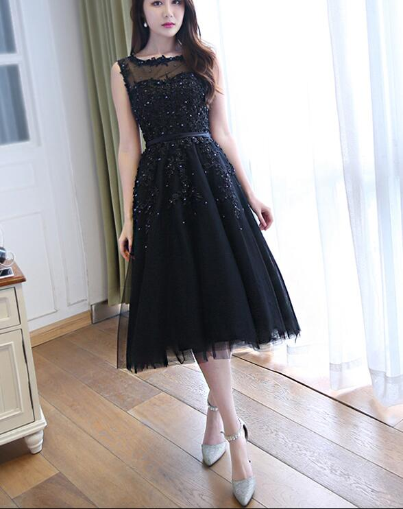 Beautiful Navy Blue Homecoming Dresses, Lovely Short Prom Dress gh586