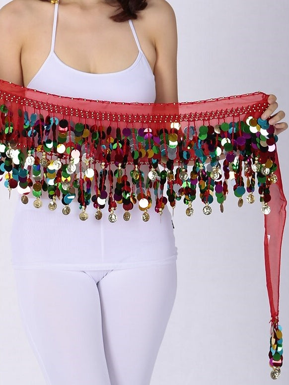 Belly Dance Hip Scarves Women's Performance