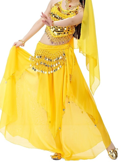 Belly Dance Top Coin Beading Sequin Women's Performance