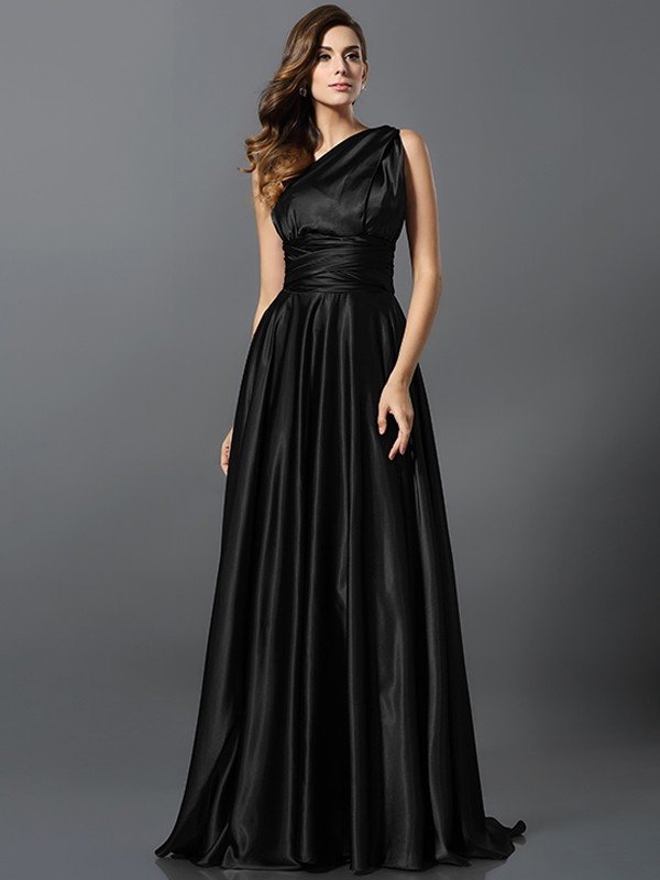 Charming Pleats Sleeveless Long Bridesmaid Dresses