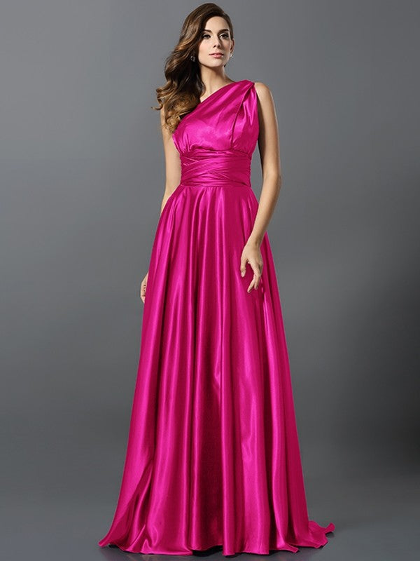 Charming Pleats Sleeveless Long Bridesmaid Dresses