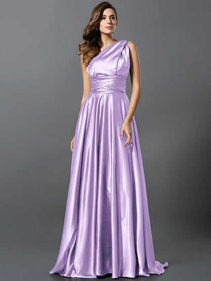 Charming Pleats Sleeveless Long Bridesmaid Dresses