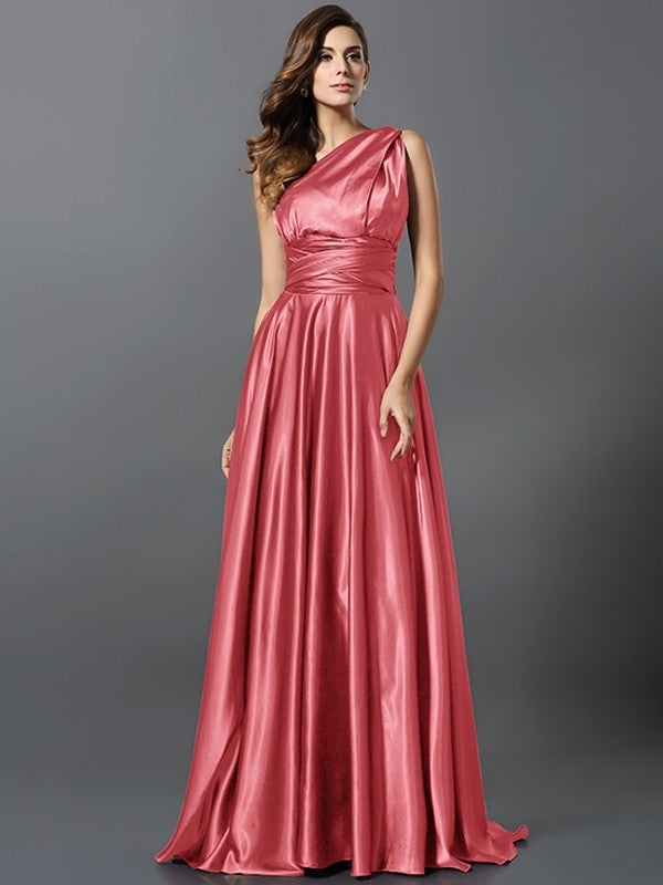 Charming Pleats Sleeveless Long Bridesmaid Dresses