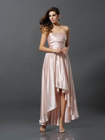 Charming Sleeveless High Low Bridesmaid Dresses