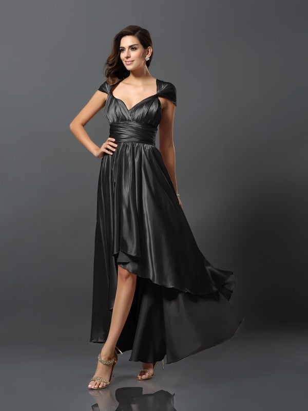 Charming Sleeveless High Low Bridesmaid Dresses