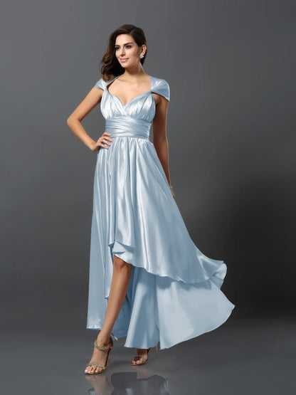 Charming Sleeveless High Low Bridesmaid Dresses