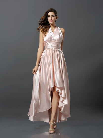 Charming Sleeveless High Low Bridesmaid Dresses