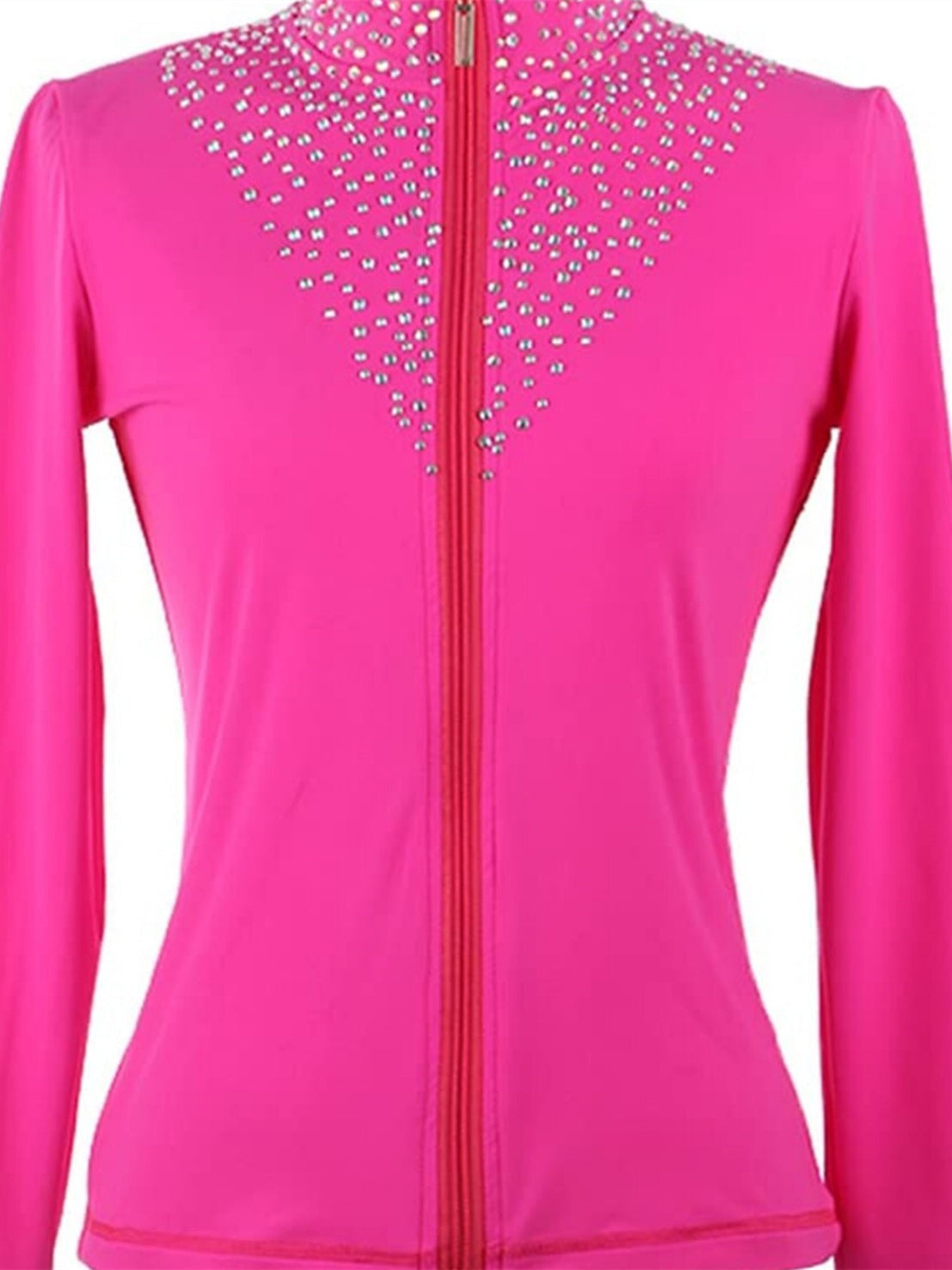 Figure Skating Dress  Women's Girls' Jacket Crystal/Rhinestone Long Sleeve Dancewear  Ice Skating