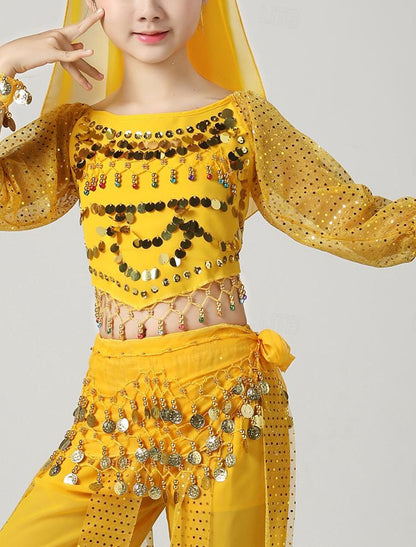 Belly Dance Kids' Dancewear Top Long Sleeve Girls' Performance