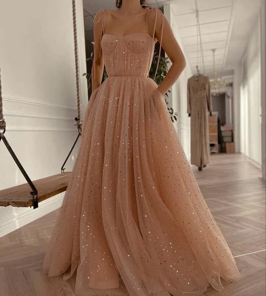 Halter Beaded Elegant Off Shoulder Binding Layered Mesh Cocktail Dress Prom Dress  gh2136