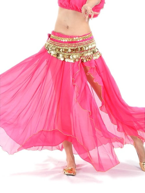 Belly Dance Skirt Split Front Women's Training Performance (WITHOUT Hip Scarf)