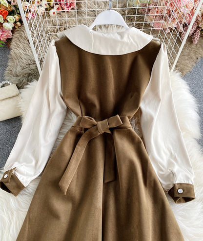 Cute long sleeve dress fashion girl dress  980