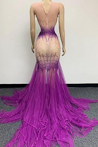 Darl Purple Diamante Dress