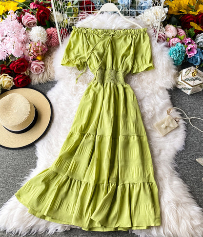 Fashion girl dress A line summer dress  1239