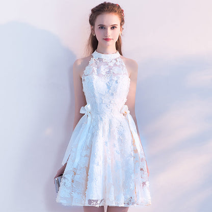 Cute lace short prom dress homecoming dress  8307