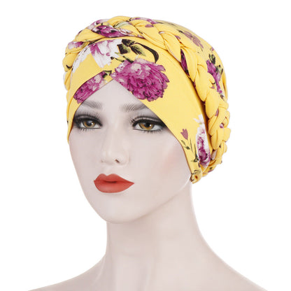 Women Cotton Print Islamic Inner Hijab Wrap Head  Muslim Turban