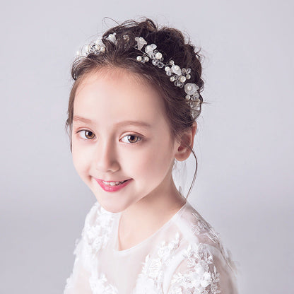 Children's Delicated Crystal Flower Headband Accessories