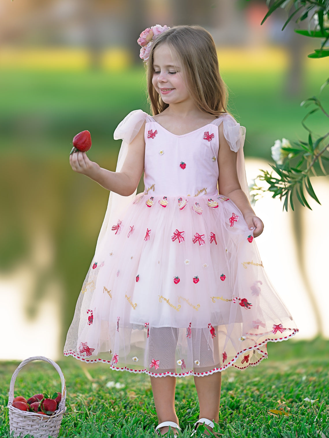 Tulle Knee-length Baby Girl Dress