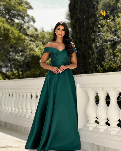 Elegant Peacock Off-The-Shoulder Prom Dress ZT0522