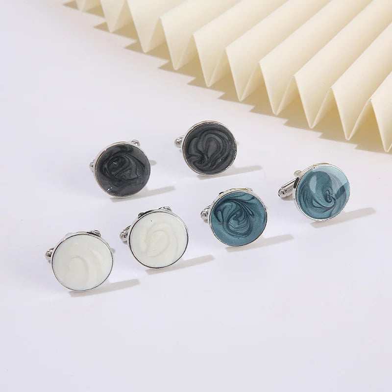 Classic Men's Modern Alloy Cufflinks