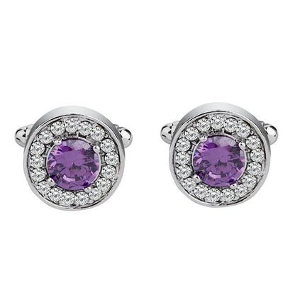 Men's Modern Alloy Rhinestones Cufflinks